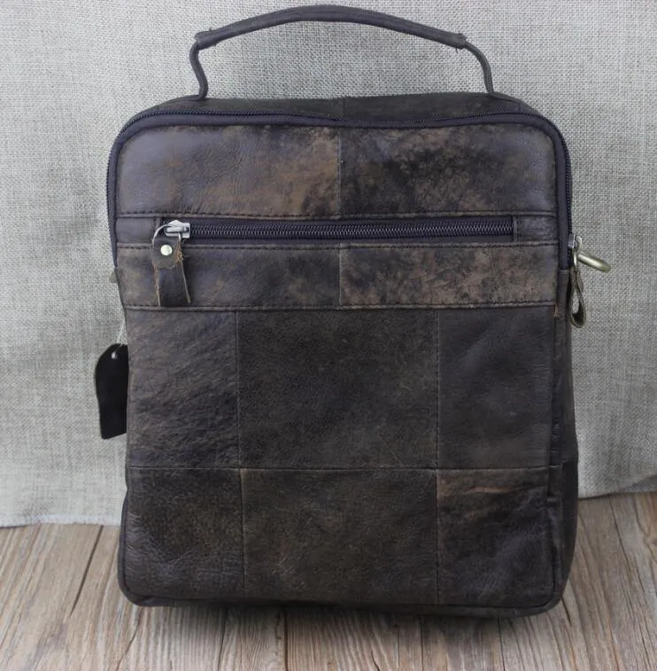 Herren Umhängetasche Herren Echtleder Casual Herren Umhängetaschen Ledertasche für Herren Messenger Leder Herrentaschen 8870