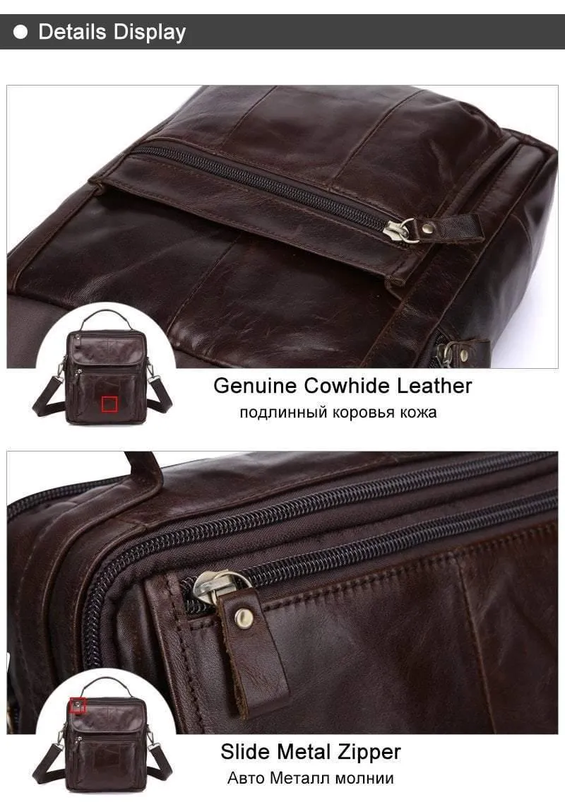 Herren Umhängetasche Herren Echtleder Casual Herren Umhängetaschen Ledertasche für Herren Messenger Leder Herrentaschen 8870