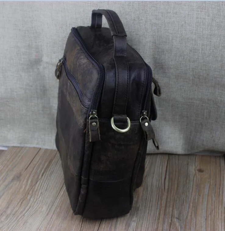 Herren Umhängetasche Herren Echtleder Casual Herren Umhängetaschen Ledertasche für Herren Messenger Leder Herrentaschen 8870