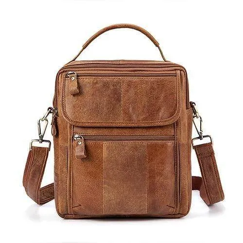 Herren Umhängetasche Herren Echtleder Casual Herren Umhängetaschen Ledertasche für Herren Messenger Leder Herrentaschen 8870