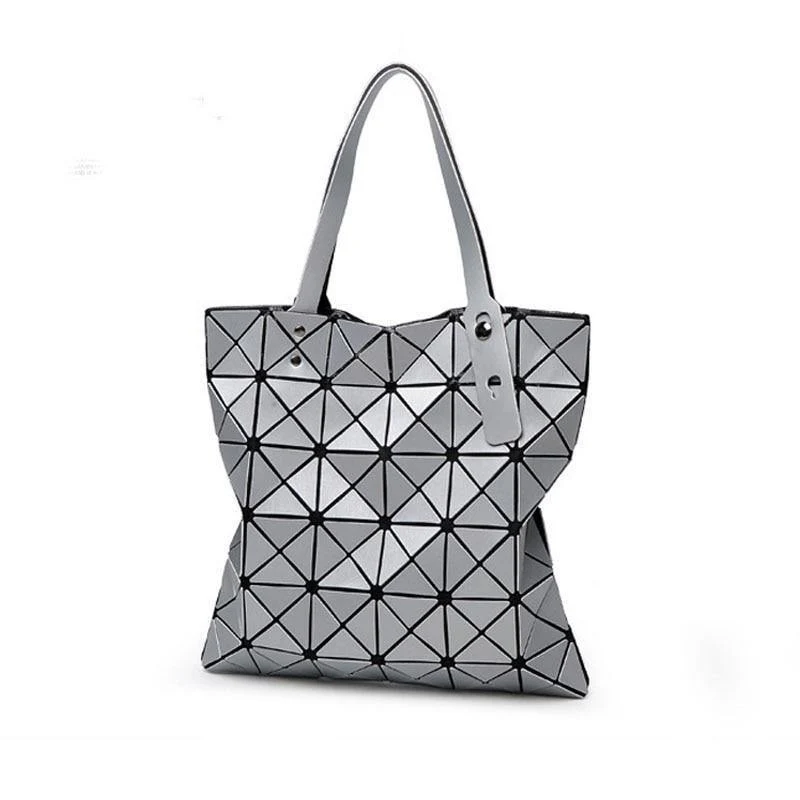 Damen Top-Griff Taschen Bao Tasche Mode Schulter Tasche Frau Messenger Gefaltete Taschen Casual Tote Silber bolsos mujer
