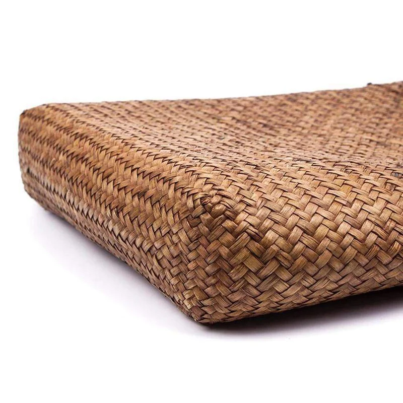 Rattan stroh tasche blumenkorb lagerung tote weiblichen taschen reisehandtasche einkaufen geflochtene handtasche für frauen mädchen