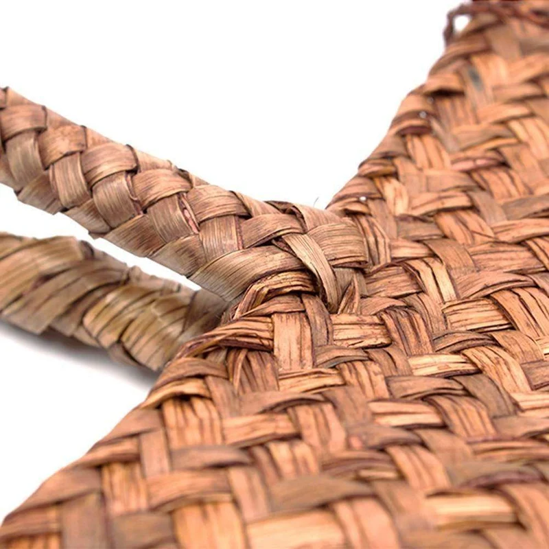 Rattan stroh tasche blumenkorb lagerung tote weiblichen taschen reisehandtasche einkaufen geflochtene handtasche für frauen mädchen