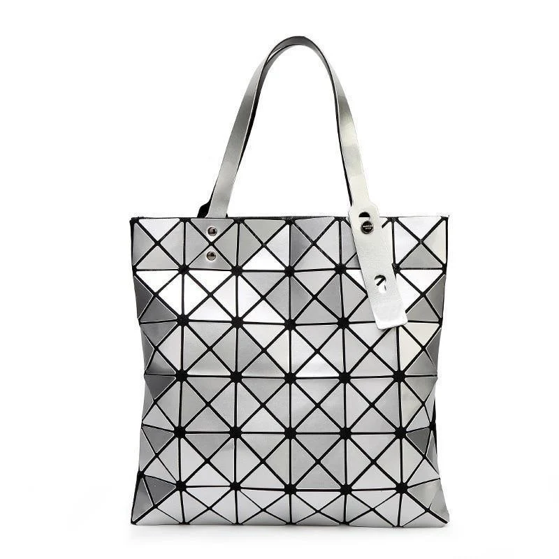 Handtasche Weiblich Gefaltet Damen Geometrische Plaid Tasche Mode Lässig Tote Frauen Handtasche Mochila Schultertasche