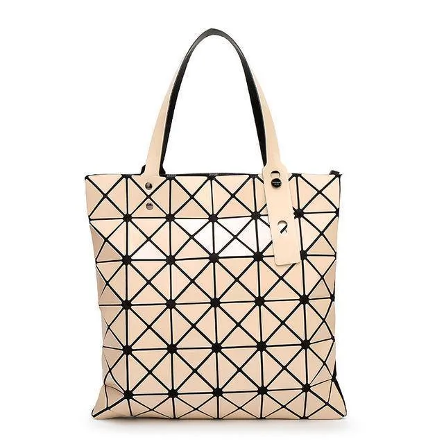 Handtasche Weiblich Gefaltet Damen Geometrische Plaid Tasche Mode Lässig Tote Frauen Handtasche Mochila Schultertasche