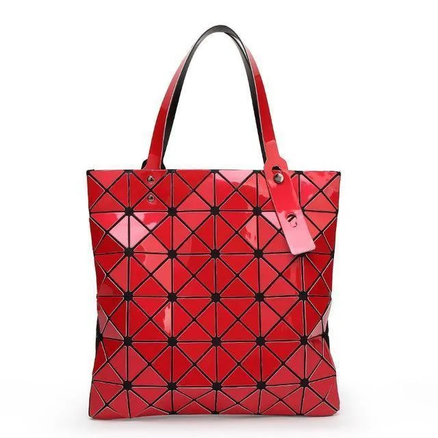 Handtasche Weiblich Gefaltet Damen Geometrische Plaid Tasche Mode Lässig Tote Frauen Handtasche Mochila Schultertasche