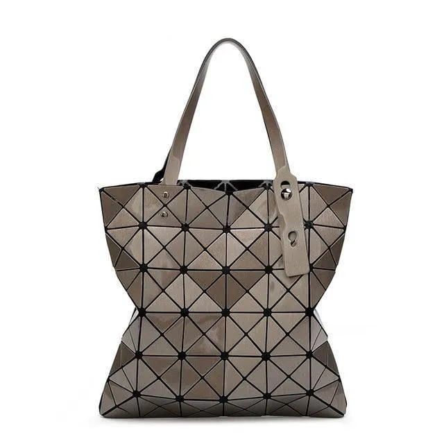 Handtasche Weiblich Gefaltet Damen Geometrische Plaid Tasche Mode Lässig Tote Frauen Handtasche Mochila Schultertasche