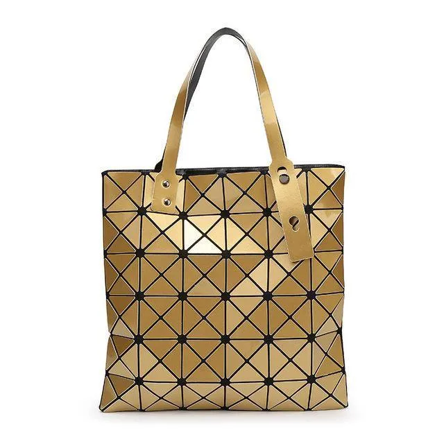 Handtasche Weiblich Gefaltet Damen Geometrische Plaid Tasche Mode Lässig Tote Frauen Handtasche Mochila Schultertasche