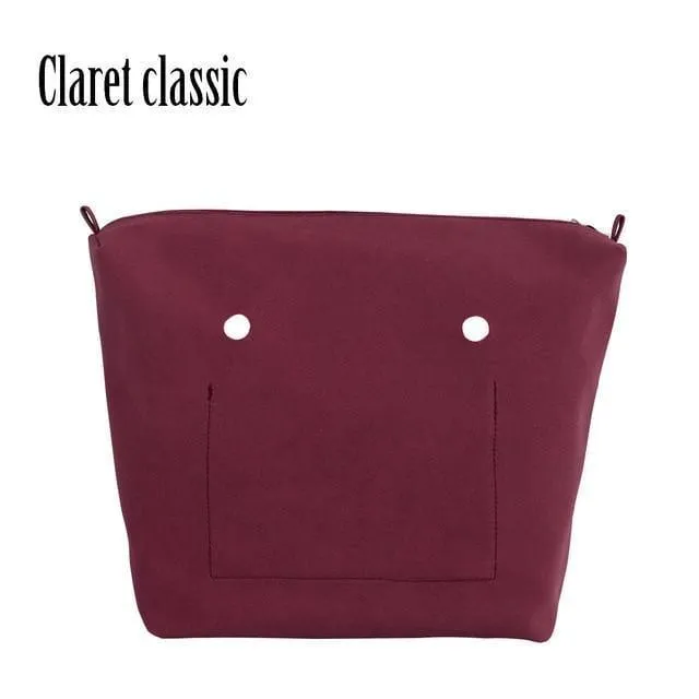 PU Nubukleder Wasserdichtes Innenfutter Reißverschlusstasche für Obag Classic Mini Futter Einsatz für O BAG