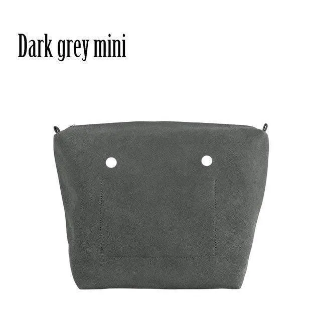 PU Nubukleder Wasserdichtes Innenfutter Reißverschlusstasche für Obag Classic Mini Futter Einsatz für O BAG