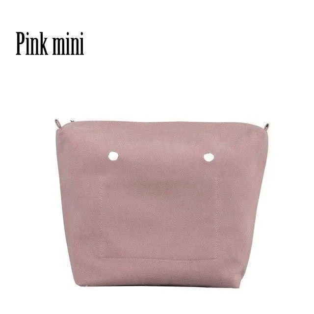 PU Nubukleder Wasserdichtes Innenfutter Reißverschlusstasche für Obag Classic Mini Futter Einsatz für O BAG