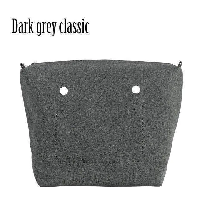 PU Nubukleder Wasserdichtes Innenfutter Reißverschlusstasche für Obag Classic Mini Futter Einsatz für O BAG