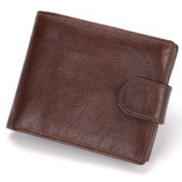 Männer Brieftasche Aus Echtem Leder Kurze Geldbörse Mode Haspe Brieftasche Für Männliche Portomonee mit Karte Halter Foto Halter