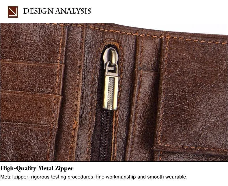 Männer Brieftasche Aus Echtem Leder Kurze Geldbörse Mode Haspe Brieftasche Für Männliche Portomonee mit Karte Halter Foto Halter