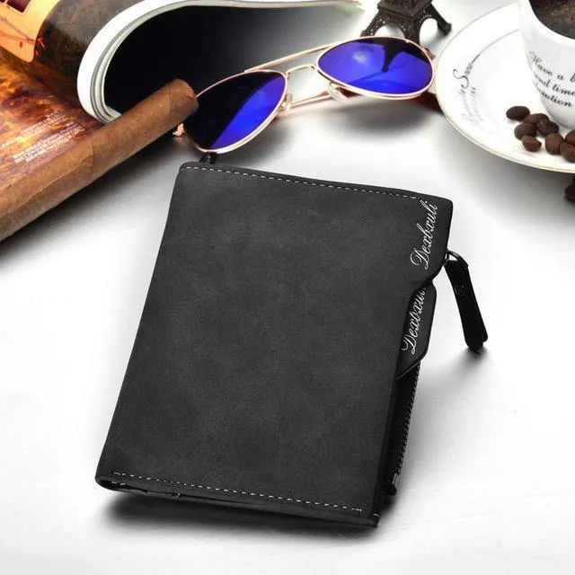 Portemonnaie Herren Weiches Leder Portemonnaie mit herausnehmbaren Kartenfächern Multifunktions Herren Portemonnaie Geldbörse Herren Clutch Top Qualität