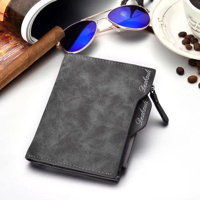 Portemonnaie Herren Weiches Leder Portemonnaie mit herausnehmbaren Kartenfächern Multifunktions Herren Portemonnaie Geldbörse Herren Clutch Top Qualität