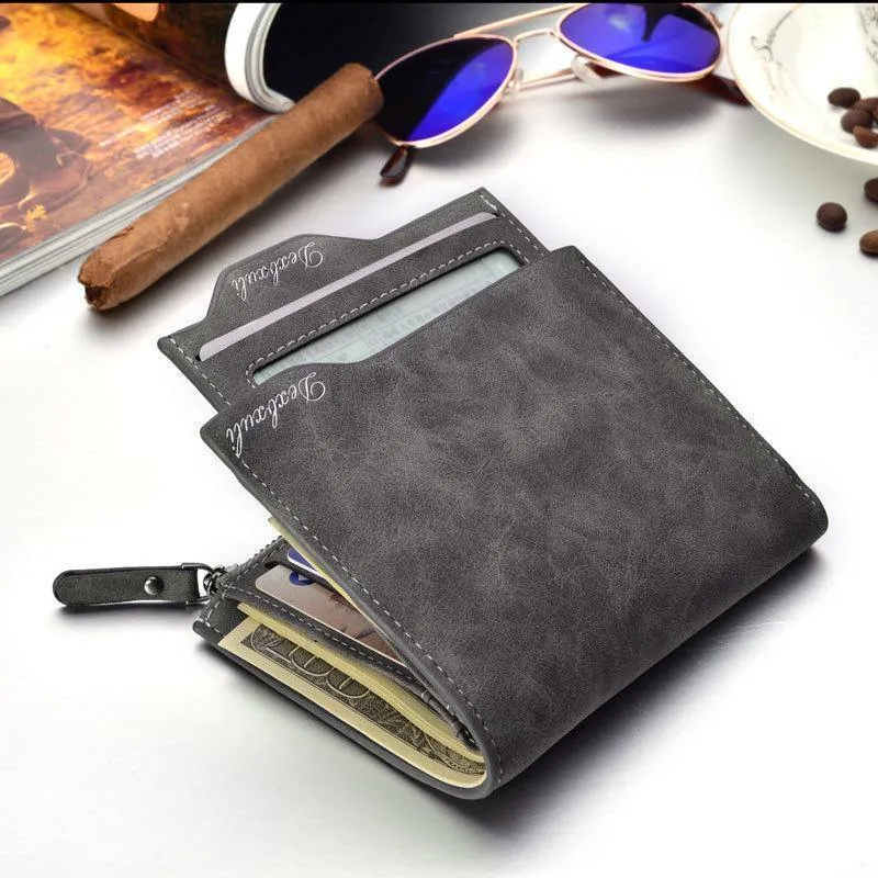 Portemonnaie Herren Weiches Leder Portemonnaie mit herausnehmbaren Kartenfächern Multifunktions Herren Portemonnaie Geldbörse Herren Clutch Top Qualität