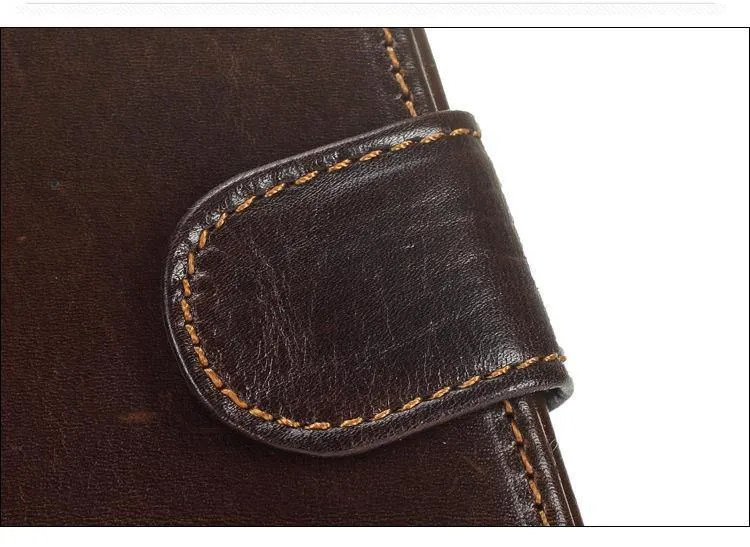Männer Brieftasche Öl Wachs Rindsleder Echtes Leder Geldbörsen Geldbörse Kupplung Haspe Offene Top Qualität Retro Kurze Brieftasche 13.5 cm