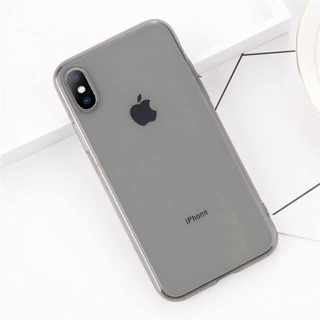 USLION Clear TPU Silicone Case For iPhone X 8 Plus Ultra Thin Transparent Back Cover for iPhone 7 6 6S Plus Soft Phone Cases