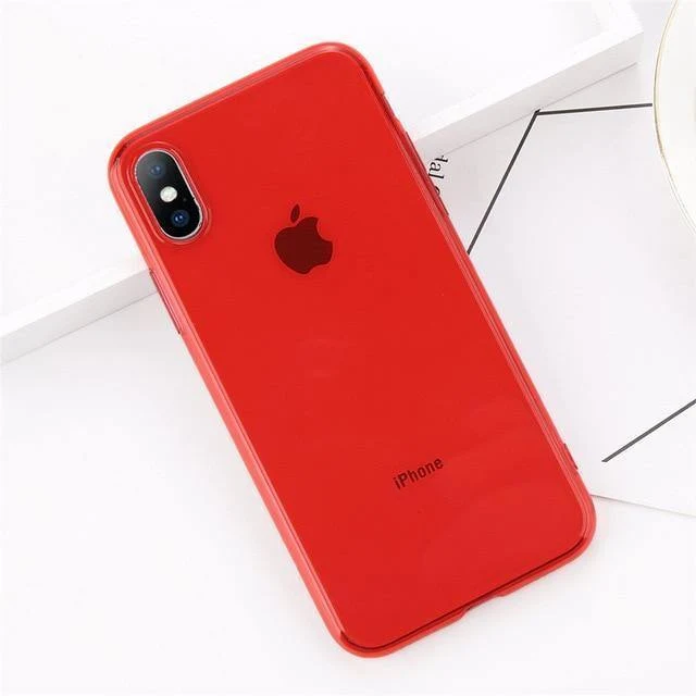 USLION Clear TPU Silicone Case For iPhone X 8 Plus Ultra Thin Transparent Back Cover for iPhone 7 6 6S Plus Soft Phone Cases