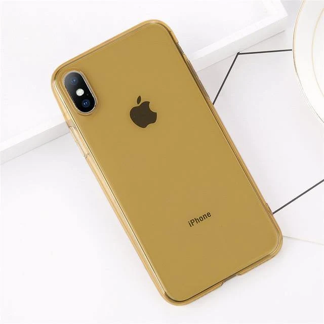 USLION Clear TPU Silicone Case For iPhone X 8 Plus Ultra Thin Transparent Back Cover for iPhone 7 6 6S Plus Soft Phone Cases