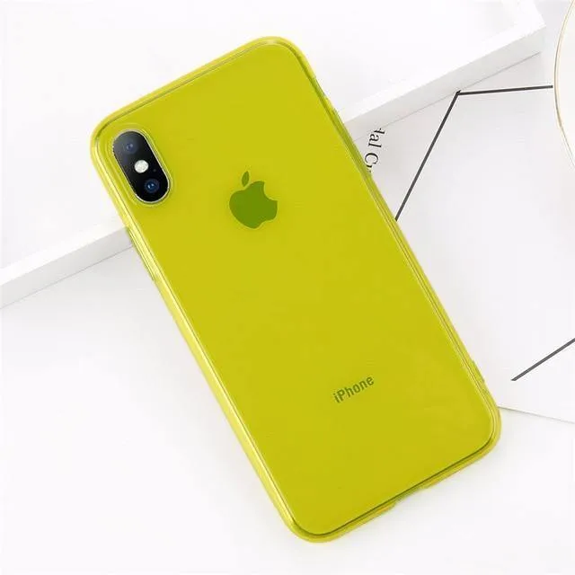 USLION Clear TPU Silicone Case For iPhone X 8 Plus Ultra Thin Transparent Back Cover for iPhone 7 6 6S Plus Soft Phone Cases