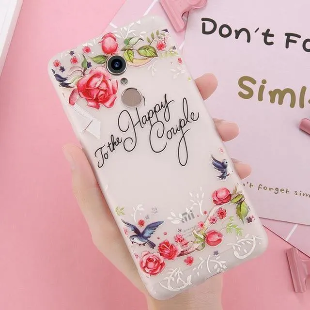 USLION 3D Flower Phone Case For Xiaomi POCOPHONE F1 8 8 SE 6 6X Mix 2 Redmi 6 6 Pro 4X 5A 4 5 Plus Note 4 5 4X 5A Soft TPU Cover