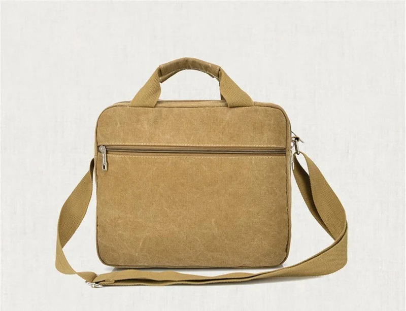 Vintage Canvas Aktentasche Männer Laptop Koffer Reise Handtasche Männer Business Taschen Männliche Messenger Bags Umhängetaschen KS1012