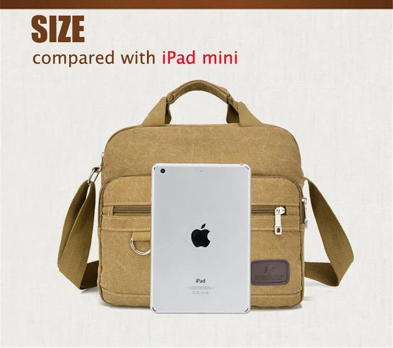Vintage Canvas Aktentasche Männer Laptop Koffer Reise Handtasche Männer Business Taschen Männliche Messenger Bags Umhängetaschen KS1012