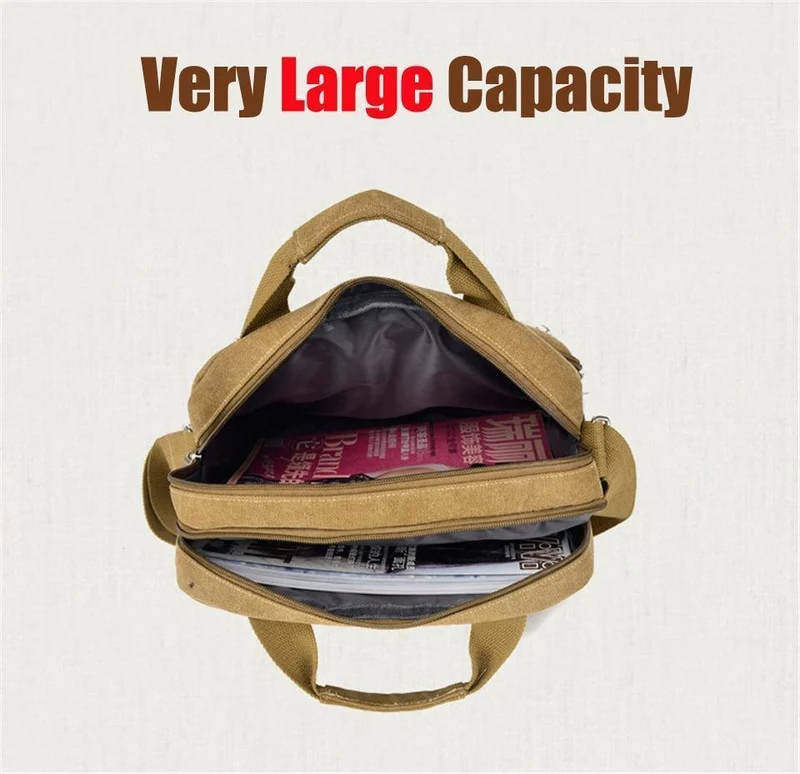 Vintage Canvas Aktentasche Männer Laptop Koffer Reise Handtasche Männer Business Taschen Männliche Messenger Bags Umhängetaschen KS1012