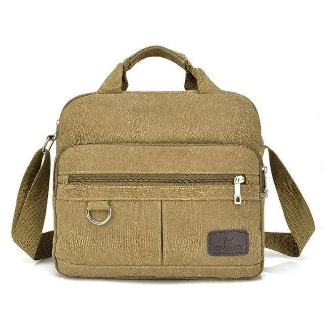 Vintage Canvas Aktentasche Männer Laptop Koffer Reise Handtasche Männer Business Taschen Männliche Messenger Bags Umhängetaschen KS1012