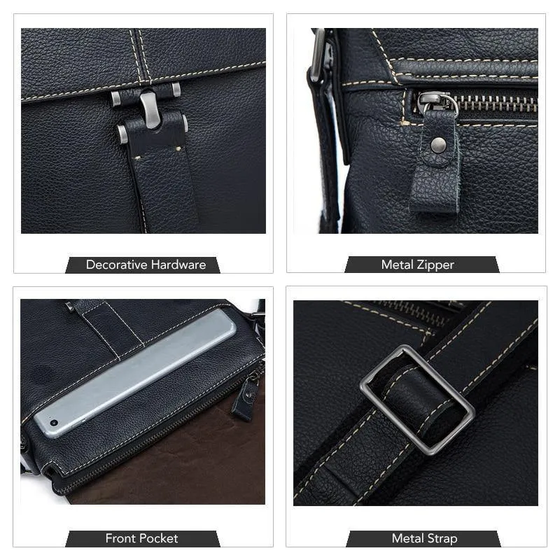 Leder Herren Tasche Männlich Messenger Bags Herren Mann Casual Schulter Umhängetaschen Klappe Herren Ledertasche Handtasche 8835