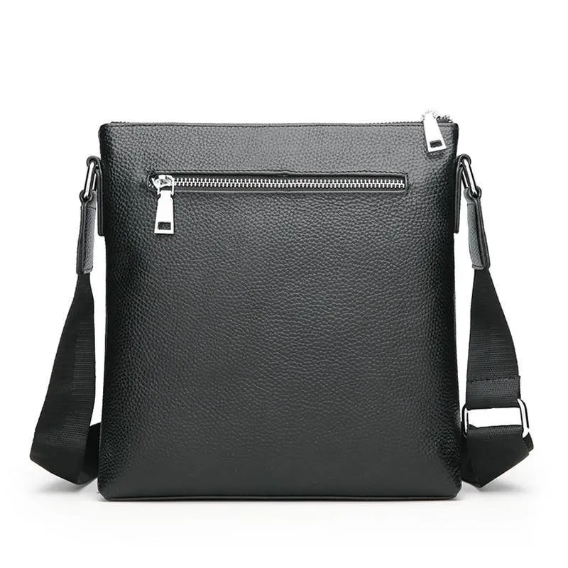 Leder Herren Taschen Männlich Schwarz Rindsleder Umhängetaschen männer Messenger Schulter Tasche Kleine Männer Leder tasche Mann