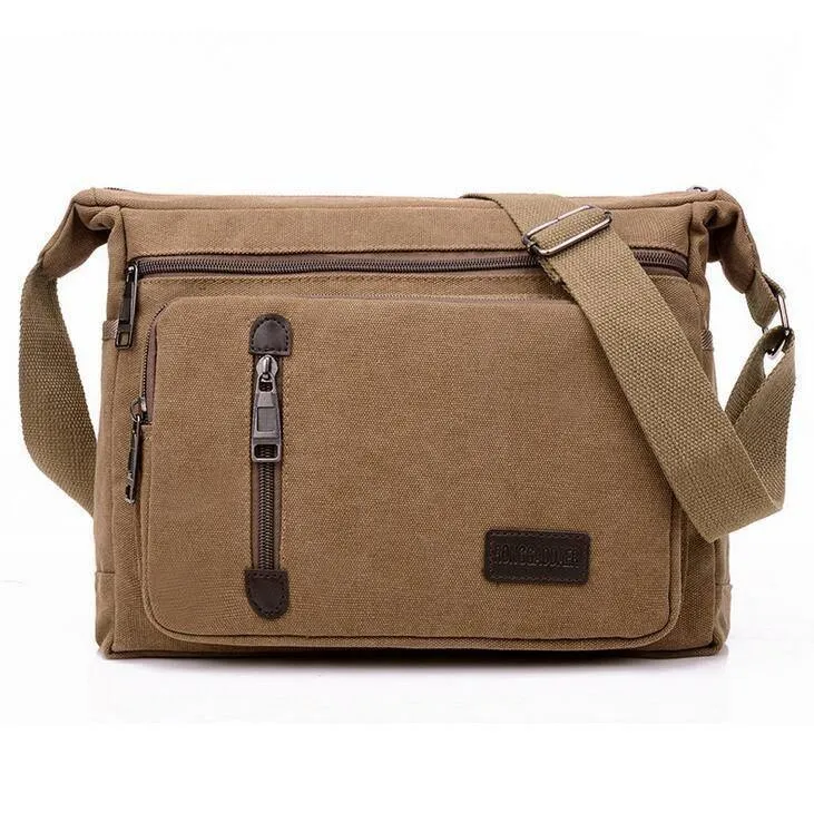 Herrenmode Umhängetasche Umhängetasche Männlich Casual Reisetasche Männer Taschen Vintage Leinwand Messenger Bags M55
