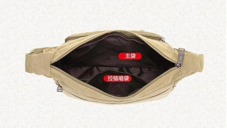 Herrenmode Umhängetasche Umhängetasche Männlich Casual Reisetasche Männer Taschen Vintage Leinwand Messenger Bags M55