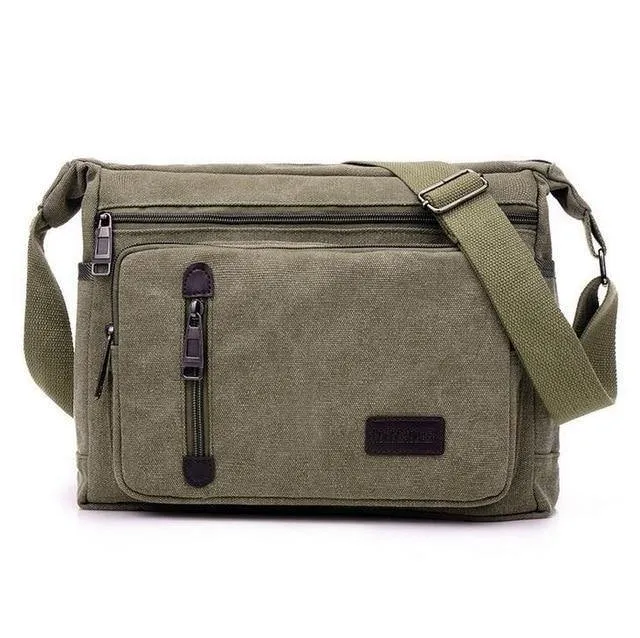 Herrenmode Umhängetasche Umhängetasche Männlich Casual Reisetasche Männer Taschen Vintage Leinwand Messenger Bags M55