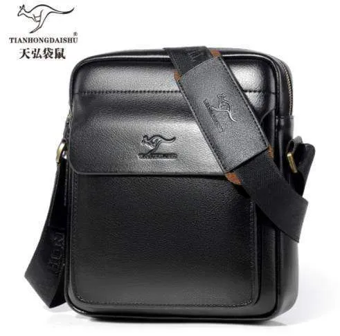 Leder schulter Messenger Bag herren Crossbody männlichen vintage crossbody ipad Laptop aktentasche Messenger Taschen