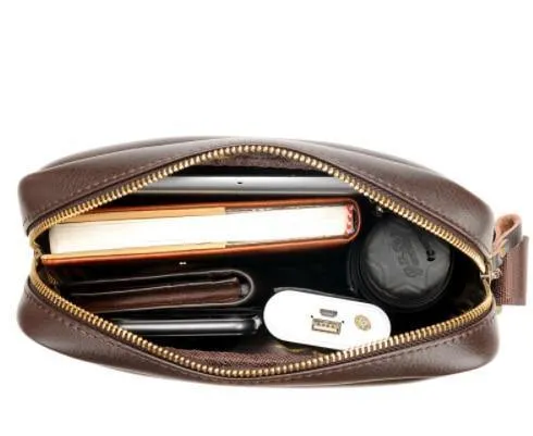 Leder schulter Messenger Bag herren Crossbody männlichen vintage crossbody ipad Laptop aktentasche Messenger Taschen