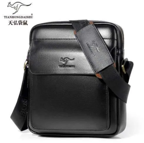 Leder schulter Messenger Bag herren Crossbody männlichen vintage crossbody ipad Laptop aktentasche Messenger Taschen