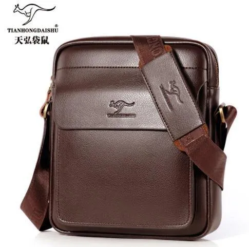 Leder schulter Messenger Bag herren Crossbody männlichen vintage crossbody ipad Laptop aktentasche Messenger Taschen