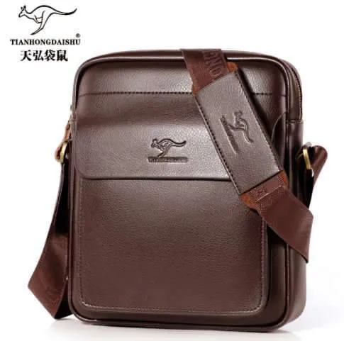 Leder schulter Messenger Bag herren Crossbody männlichen vintage crossbody ipad Laptop aktentasche Messenger Taschen