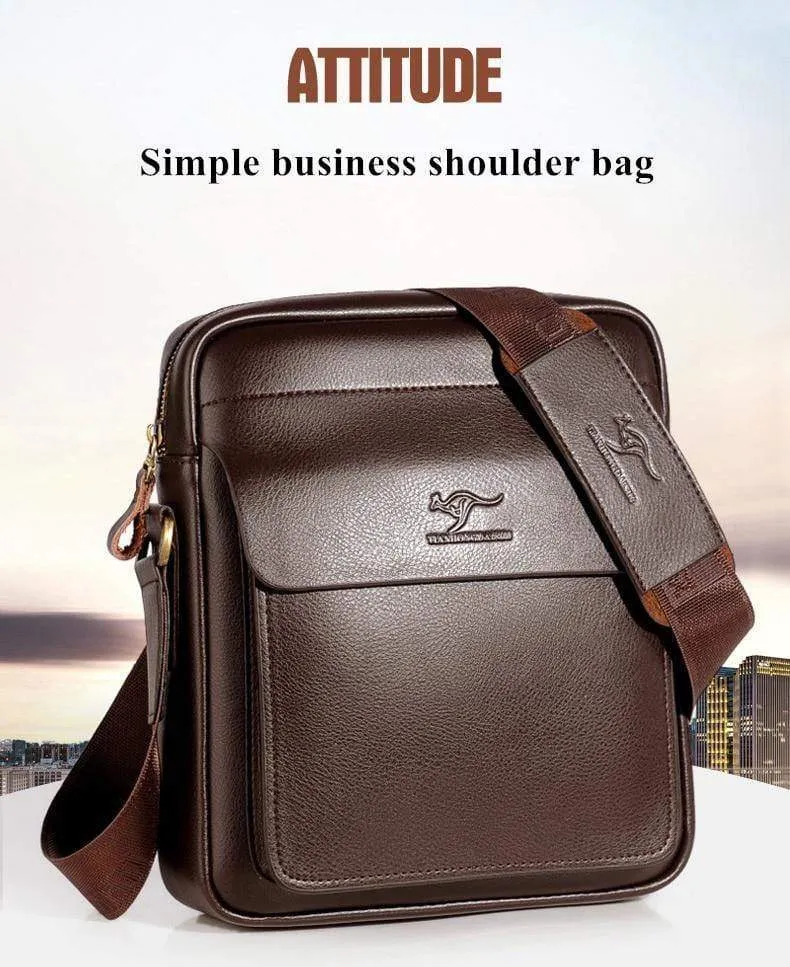 Leder schulter Messenger Bag herren Crossbody männlichen vintage crossbody ipad Laptop aktentasche Messenger Taschen