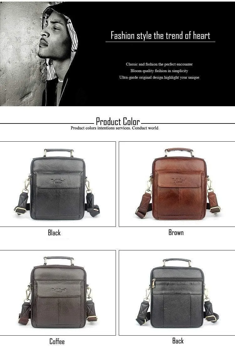 Männer messenger taschen 100% natürliche echte leder handtaschen Berühmte marke männer mode lässig schulter taschen