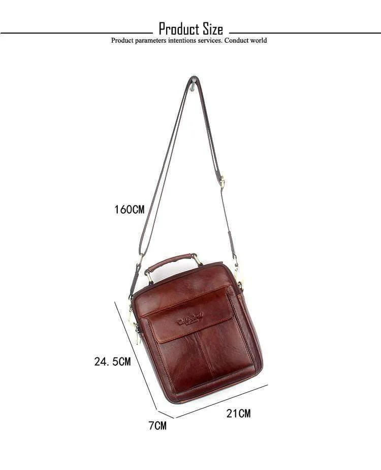 Männer messenger taschen 100% natürliche echte leder handtaschen Berühmte marke männer mode lässig schulter taschen