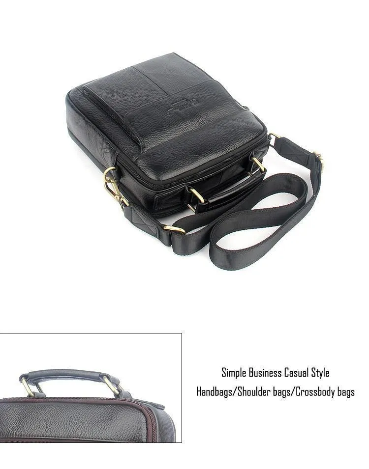 Männer messenger taschen 100% natürliche echte leder handtaschen Berühmte marke männer mode lässig schulter taschen