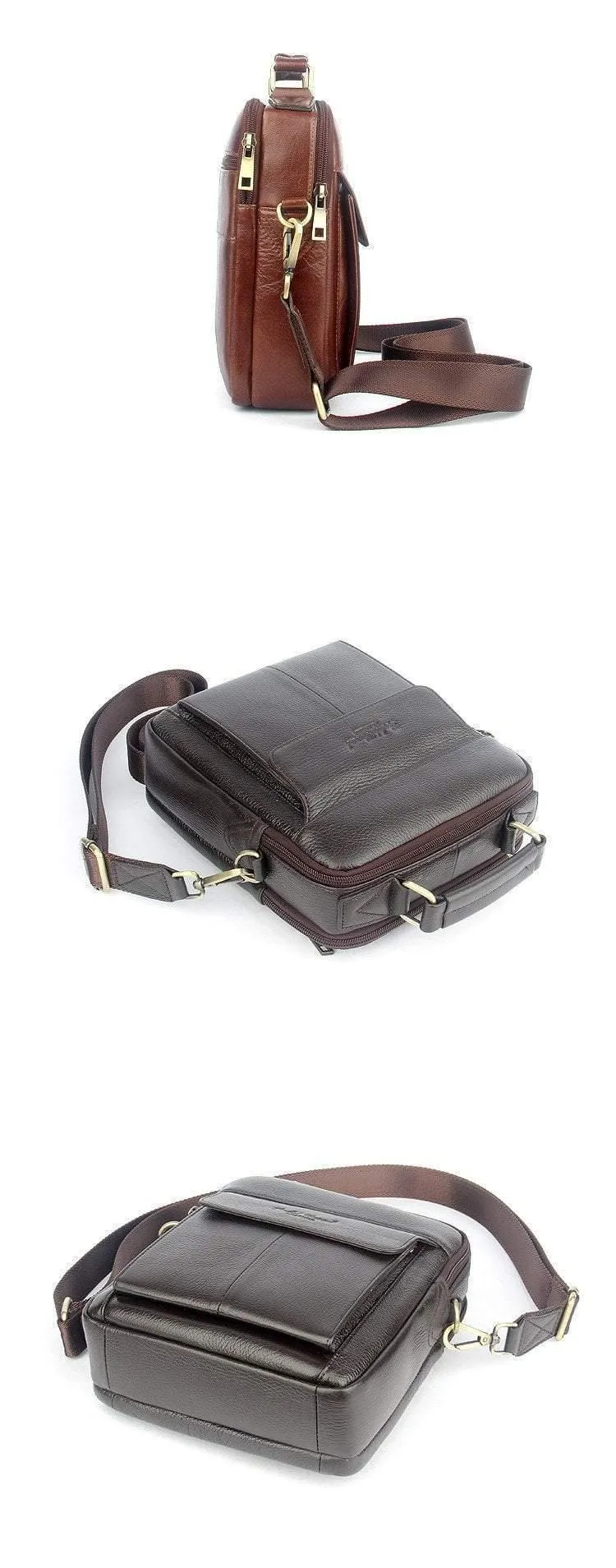 Männer messenger taschen 100% natürliche echte leder handtaschen Berühmte marke männer mode lässig schulter taschen