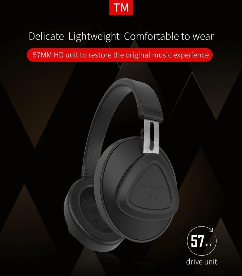 Bluedio TM kabelloser Bluetooth-Kopfhörer mit Mikrofon-Monitor, Studio-Headset für Musik und Telefone, unterstützt Sprachsteuerung