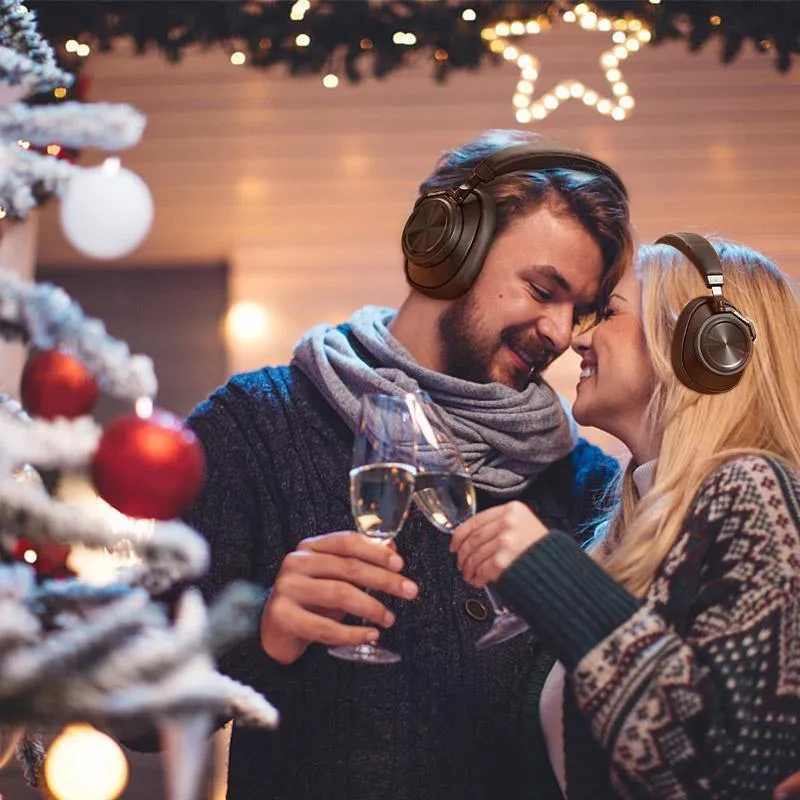 Bluedio T6S Bluetooth-Kopfhörer, kabelloses Headset mit aktiver Geräuschunterdrückung für Telefone und Musik mit Sprachsteuerung