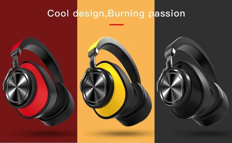 Bluedio T6S Bluetooth-Kopfhörer, kabelloses Headset mit aktiver Geräuschunterdrückung für Telefone und Musik mit Sprachsteuerung