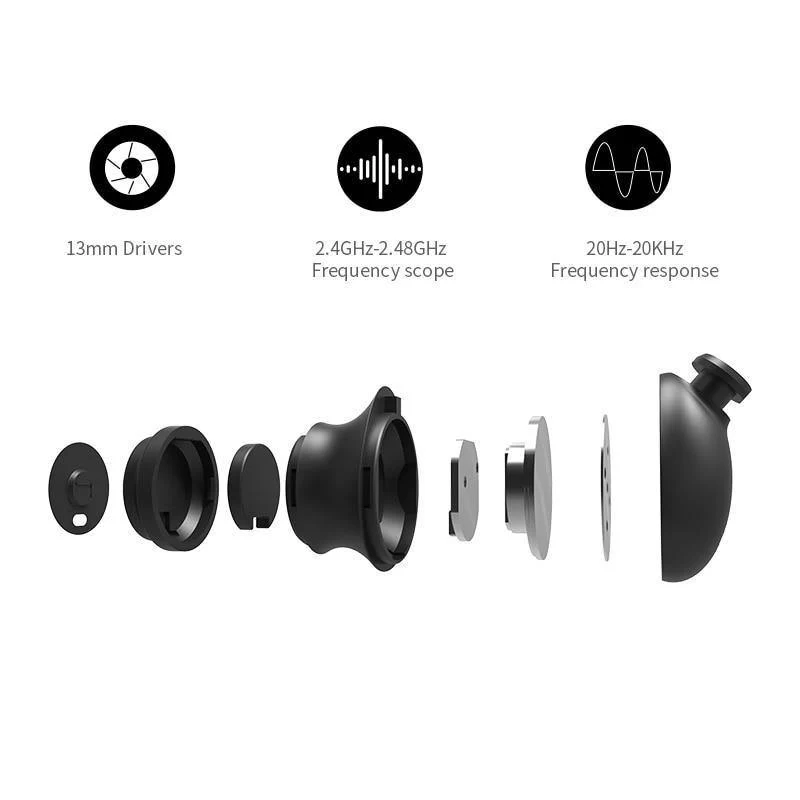 Bluedio TN2 Sports Bluetooth-Kopfhörer mit aktiver Geräuschunterdrückung/Drahtloses Headset für Telefone und Musik